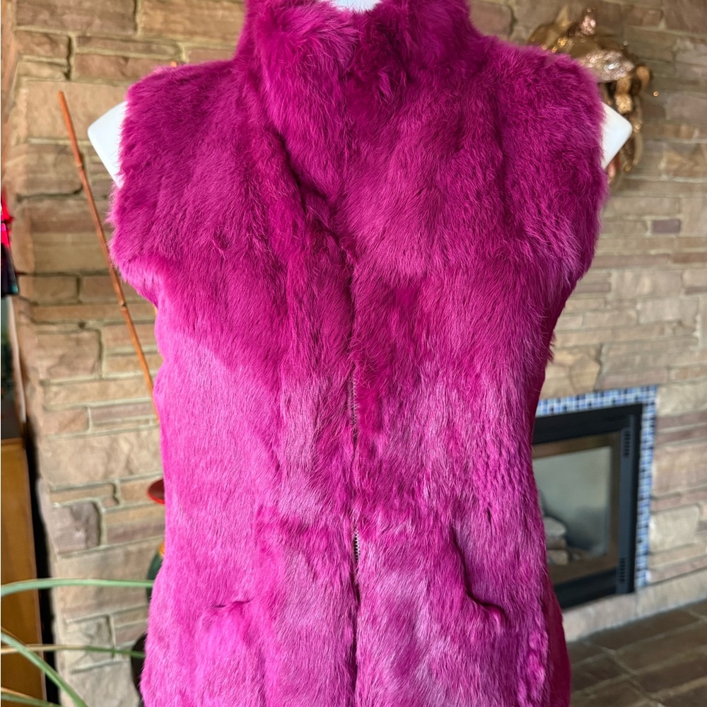 Vibrant Dyed Rabbit Vest